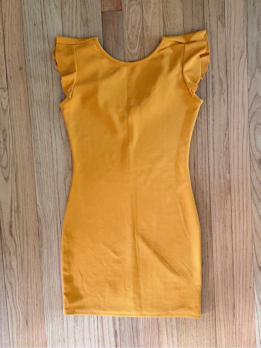 Ruffle Sleeve Mini Dress